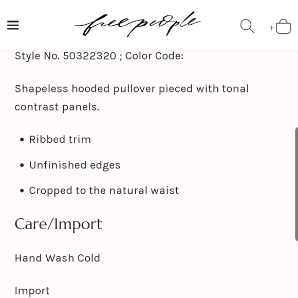 Free People Piper Pieced Pulover Hoodie - Picture 5 of 8